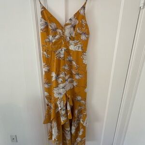 Playful yellow high low Lulus dress